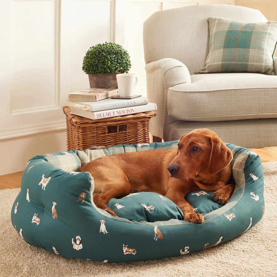 Laura Ashley Park Dogs Slumber Bed