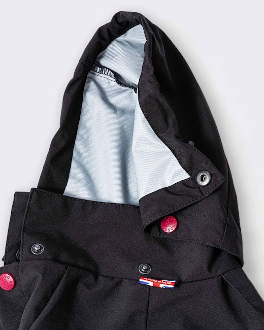 Hugo and Hudson Protective Dog Overalls, Black