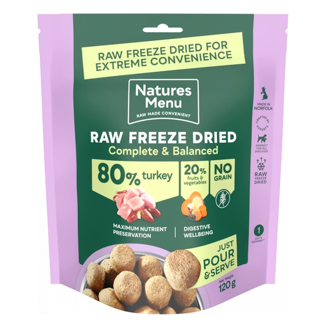 Natures Menu Freeze Dried Complete - Turkey