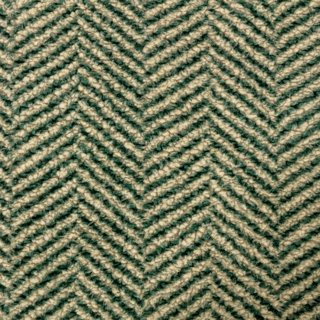 Danish Design Fleece Green Herringbone